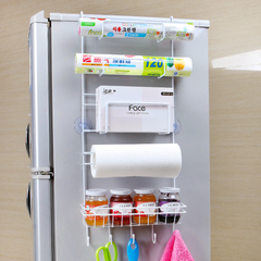 碧嘉嘉 吸盘冰箱挂架 厨房创意保鲜袋卷纸冰箱侧壁挂式收纳置物架