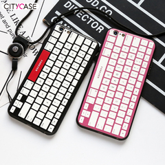 citycase 苹果6手机壳iphone6s硅胶创意粉色女款个性男plus情侣壳