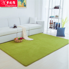 加厚珊瑚绒地毯可机洗家用欧式现代客厅茶几地毯卧室长方形床边毯