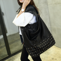 卡诺蒂兰女士包包2016新款潮流欧美时尚斜挎手提包单肩铆钉包女包