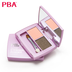 PBA双色眼影粉3g 裸妆哑光白色粉色紫色防水持久不易晕染眼影盘