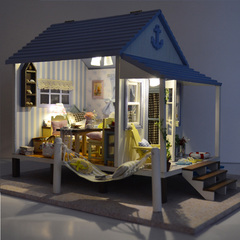 智趣屋diy小屋幸福海岸模型手工玩具制作别墅创意送男女生日礼物