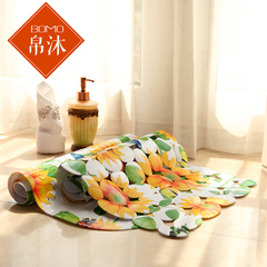 家用太阳花浴室卫生间防滑塑料pvc地垫 洗澡脚垫淋浴房门垫垫子