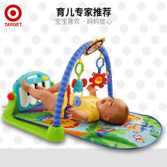 美国进口FisherPrice费雪婴儿钢琴架健身器游戏毯益智玩具Target