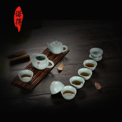 茶具套装特价 整套功夫茶具套组 汝窑茶具套装 陶瓷茶道茶具