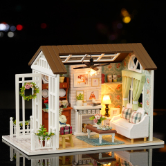 智趣屋diy小屋情人节礼物手工制作房子拼装建筑别墅模型生日玩具