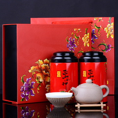 润虎 正山小种红茶武夷山红茶自饮茶叶过年送礼年货礼盒装200克