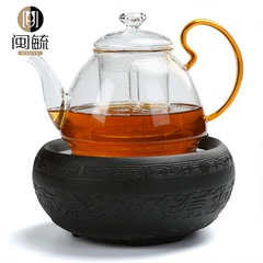 闽毓 蒸茶器煮茶器黑茶普洱 玻璃茶具泡茶壶电热陶炉煮水壶