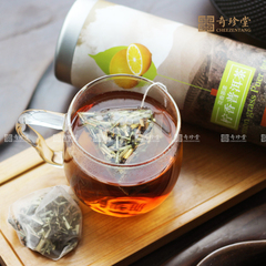 奇珍堂 柠香普洱茶60g罐装柠檬干桂花茶精选新茶袋泡茶