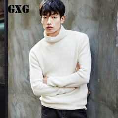 GXG男装 冬季新品韩版多色高领毛衫修身针织衫男#64810001