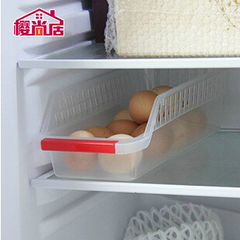 樱尚居 透明塑料 收纳箱手提储物箱 冰箱收纳盒 冷冻食品整理架