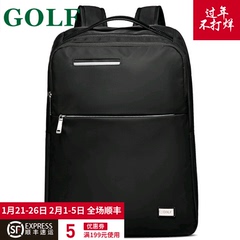 GOLF新款男士双肩包电脑包休闲背包商务笔记本潮流韩版双肩男包