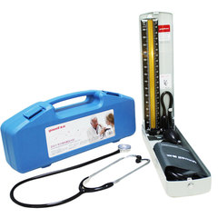 鱼跃水银血压计 听诊器A型保健盒（蓝盒） 手动测量高血压家用医