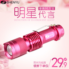 SHENYU 测试荧光剂检测笔 365nm紫光灯手电筒 面膜验钞紫外线灯