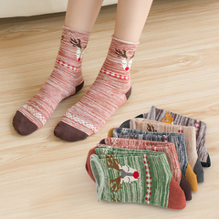 袜子女士中筒袜学院风韩国长筒袜棉袜韩版潮女袜运动秋冬季堆堆袜