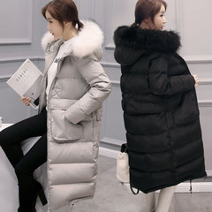 SZ＆ZA羽绒服女式韩版中长款大毛领显瘦修身2016冬新款羽绒衣外套