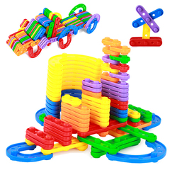 DALA达拉 多功能条形拼搭积木幼儿桌面玩具益智积木拼插积木儿童