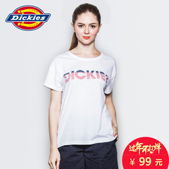 Dickies2016夏季新款女Dickies印花宽松版型短袖T恤162W30WD26