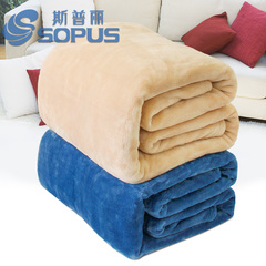 冬季加厚保暖法兰绒毛毯双人毯子单人毛毯珊瑚绒盖毯宿舍床单被子