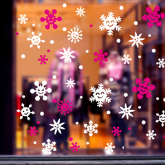 春节店铺橱窗布置新年装饰品雪花墙贴纸贴画窗户玻璃贴窗贴花门贴