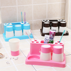 七马皇子牙刷架漱口杯套装韩国三口之家牙膏盒洗漱刷牙杯牙缸带