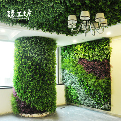 假草坪高仿真植物墙面装饰垂直绿植墙设计餐厅咖啡厅绿化墙草墙面