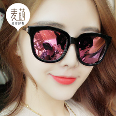 2016新款明星韩版方形太阳镜圆脸墨镜女潮个性前卫眼镜优雅复古