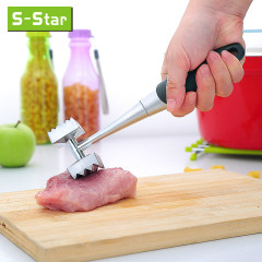 Sstar牛排打肉锤碎肉 锌度合金双面大号砸肉锤 拍肉锤 厨房小工具