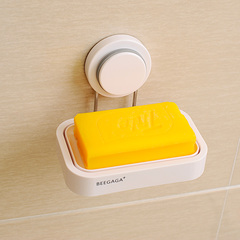 碧嘉嘉 吸盘式304不锈钢单层肥皂盒 浴室卫生间沥水手工皂架