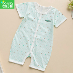 婴儿夏装衣服纯棉新生儿爬服夏季男0-3个满月宝宝连体衣服女短袖