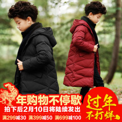 男童棉服外套长款冬装2016新款亲子棉袄中大童装加厚大衣儿童棉衣