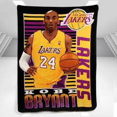 毛毯NBA球星湖人队科比空调毯子休息保暖被盖毯床单午睡生日礼物