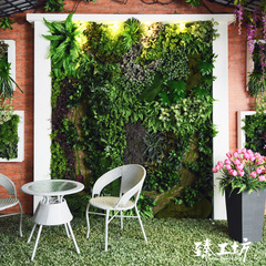 垂直绿化仿真植物墙草皮室内装饰假草坪背景墙公司设计绿植立体墙