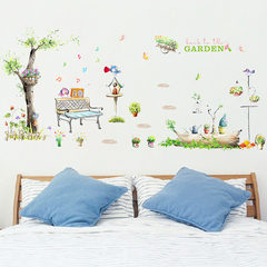 创意清新音乐小鸟儿童房卧室自粘墙纸贴画音乐教室幼儿园墙贴纸