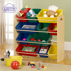 溢彩年华玩具收纳架幼儿园玩具整理柜置物架宝宝储物架儿童书架