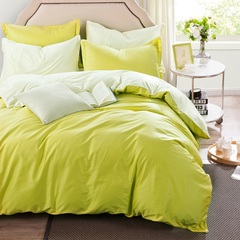 喜满堂纯色简约全棉四件套纯棉4床上用品三件套1.5米1.8m床单被套
