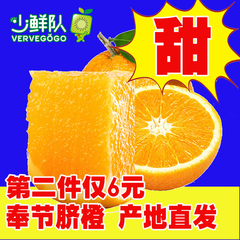 预售 奉节脐橙4斤 新鲜水果 产地直发新鲜橙子 买一送一实发8斤