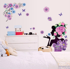温馨浪漫卧室衣柜床头墙上装饰品贴画婚房墙壁布置墙贴纸客厅墙花