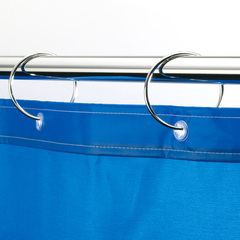 浴帘挂钩 卡圈环卡口式O型浴帘环 配不锈钢浴帘杆使用 锌合金防锈