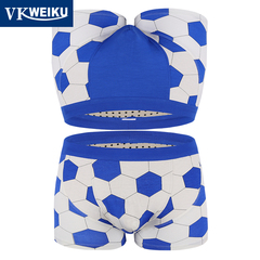 VKWEIKU【2条装】世界杯足球款英国卫裤男士平角内裤透气裤头