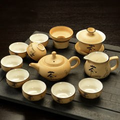 连连旺 白瓷功夫茶具 整套家用茶具 禅茶茶壶茶海盖碗品茗杯