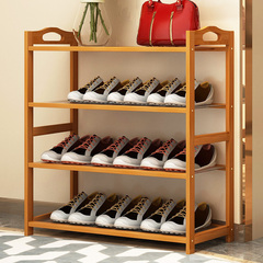 竹艺佳特价鞋架多层简易家用鞋柜楠竹收纳架组装现代简约置物架子
