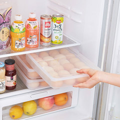 24枚鸡蛋盒 厨房冰箱食物保鲜盒有盖鸡蛋托塑料鸡蛋收纳盒鸡蛋格
