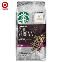 美国原装进口Starbucks星巴克深度烘焙维罗纳研磨咖啡粉340g