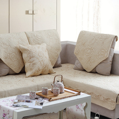 凡薇家纺防滑沙发垫布艺时尚棉布欧式组合沙发坐垫四季沙发套全盖