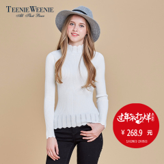 Teenie Weenie小熊2016专柜正品时尚女装针织打底衫TTKW68V93I
