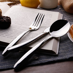 牛排刀叉勺子西餐餐具三件套装德国不锈钢加厚主餐刀水果叉子全套