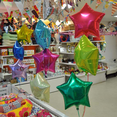 18寸铝膜五角星气球婚礼生日派对婚庆铝箔汽球装饰商场布置用品