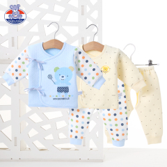 新生儿衣服婴儿内衣套装宝宝和尚服0-3月满月春秋季睡衣保暖秋衣