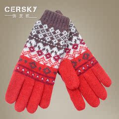 手套女冬保暖双层加厚韩版可爱学生日系百搭修手秋冬针织羊毛手套